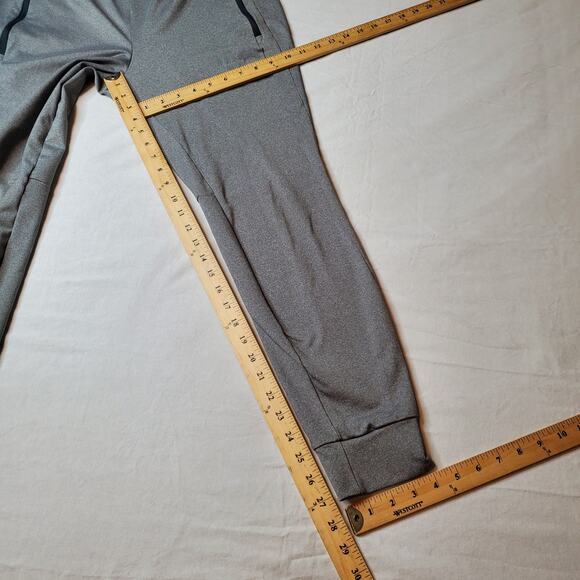 NoBull Men's Size M Jogger Sweatpant Drawstring Zip Pockets Heathered Gray - Picture 3 of 7